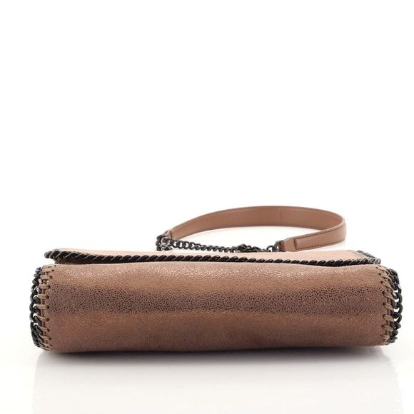 Stella McCartney Falabella Flap Shoulder Bag Shaggy Deer Small Brown - Picture 5 of 7